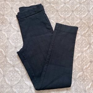 Anne Klein Black Textured Dress Pants